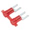 Panduit Fork Terminal, #6 Stud Size, 18 AWG, 600 V, Nylon Insulated, Red, Crimp Termination Only, 3000 PK PNF18-6LF-3K - alternate 2